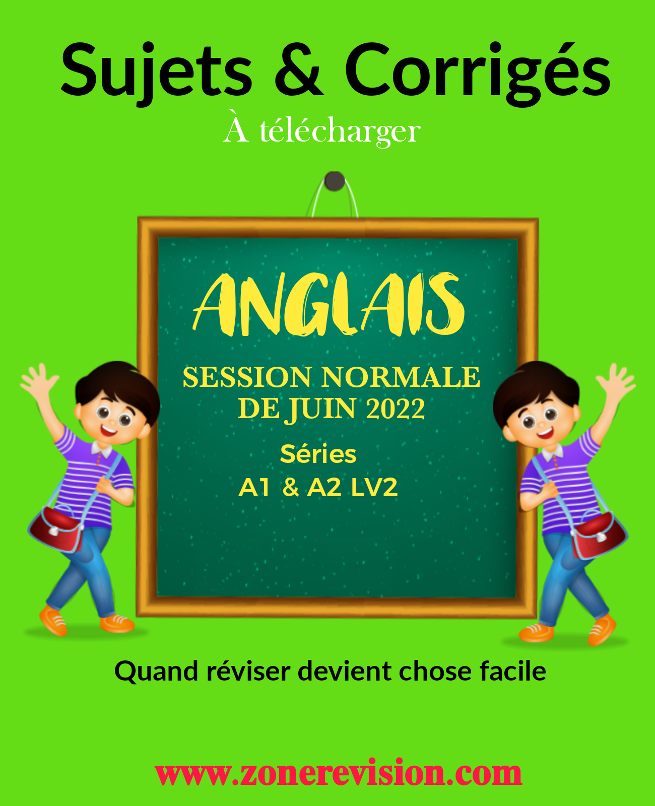 Aperçu de ANGLAIS BAC A1_A2 LV2 2022 | SUJET + CORRIGÉ
