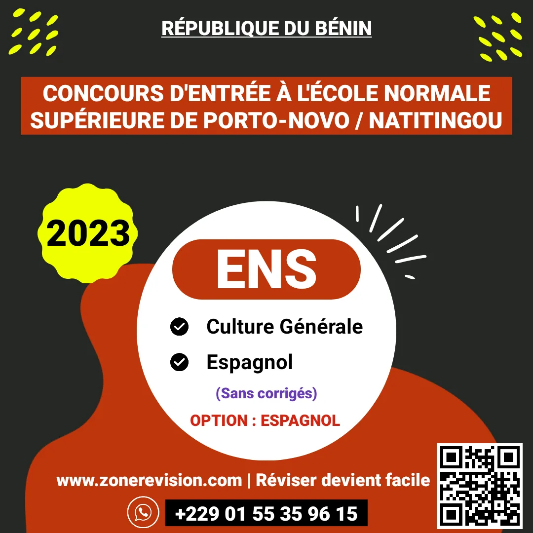 Aperçu de Concours d'entrée ENS 2023 • Culture Générale et Espagnol (Sans corrigés types)