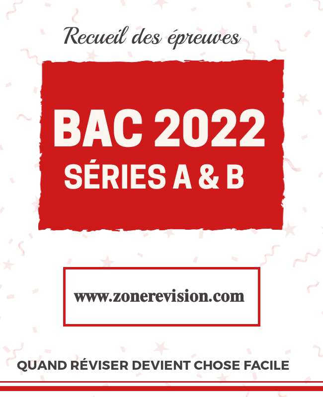 Aperçu de RECUEIL DES ÉPREUVES DU BAC SÉRIE A & B SESSION NORMALE