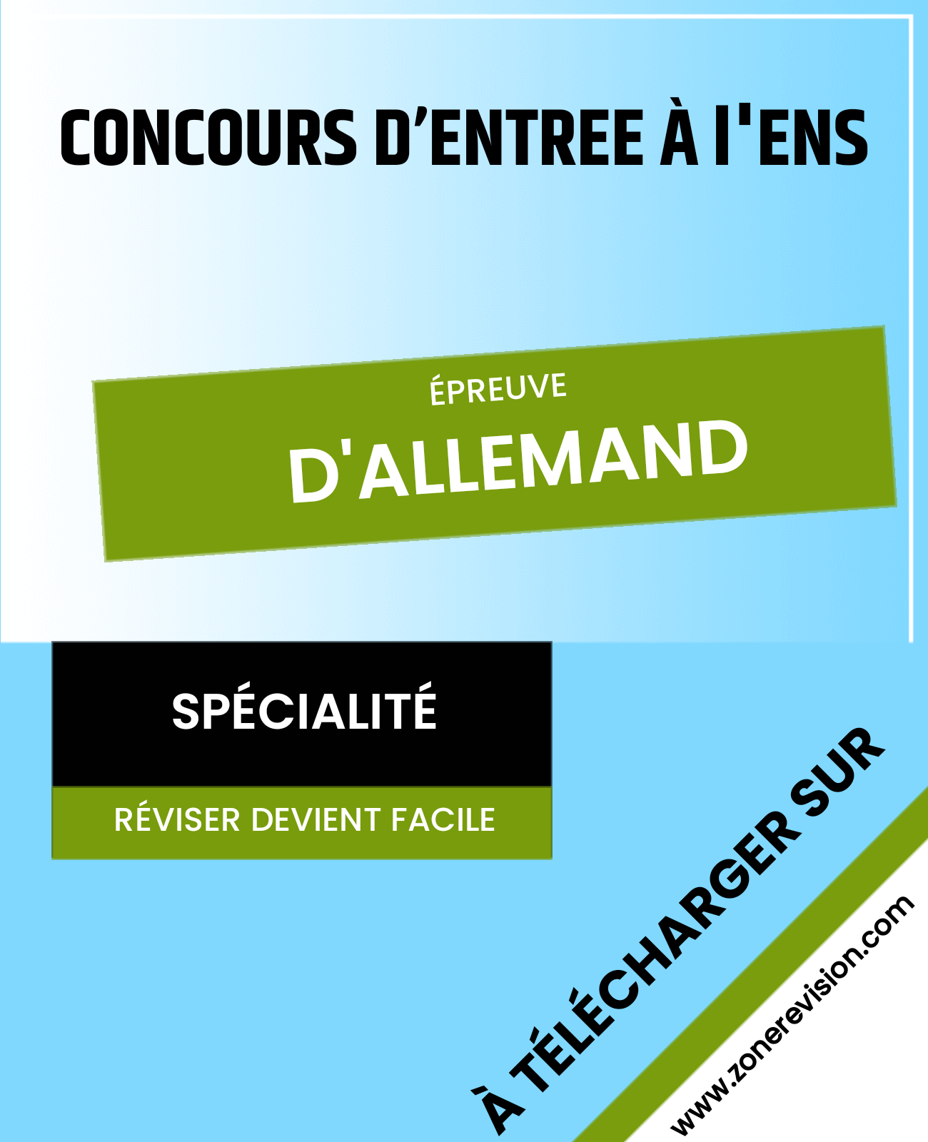 Aperçu de CONCOURS D'ENTRÉE À l'ENS ÉPREUVE DE SPÉCIALITÉ | ALLEMAND