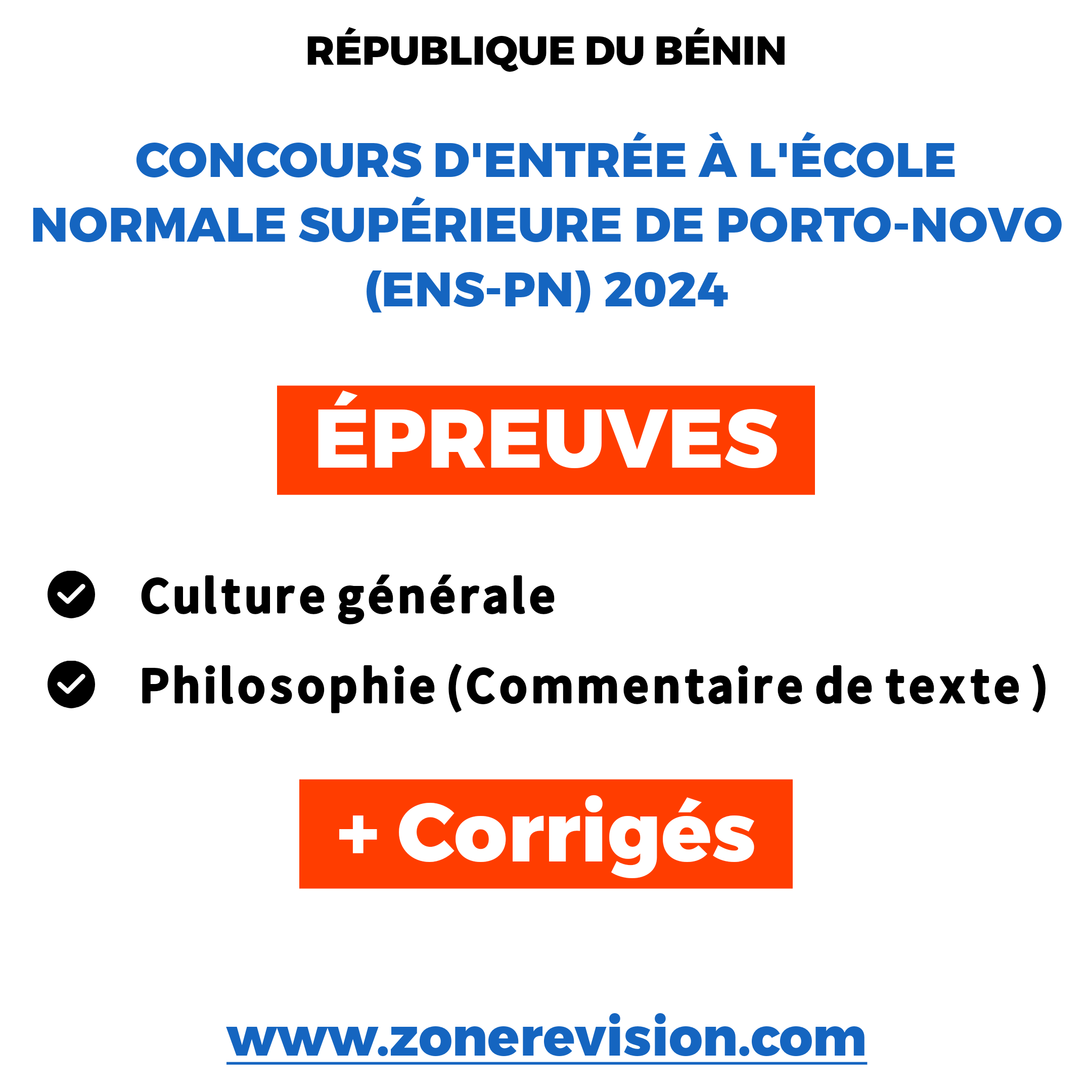 Aperçu de Concours d'entrée à ENS-PN 2024 | Option : Philosophie