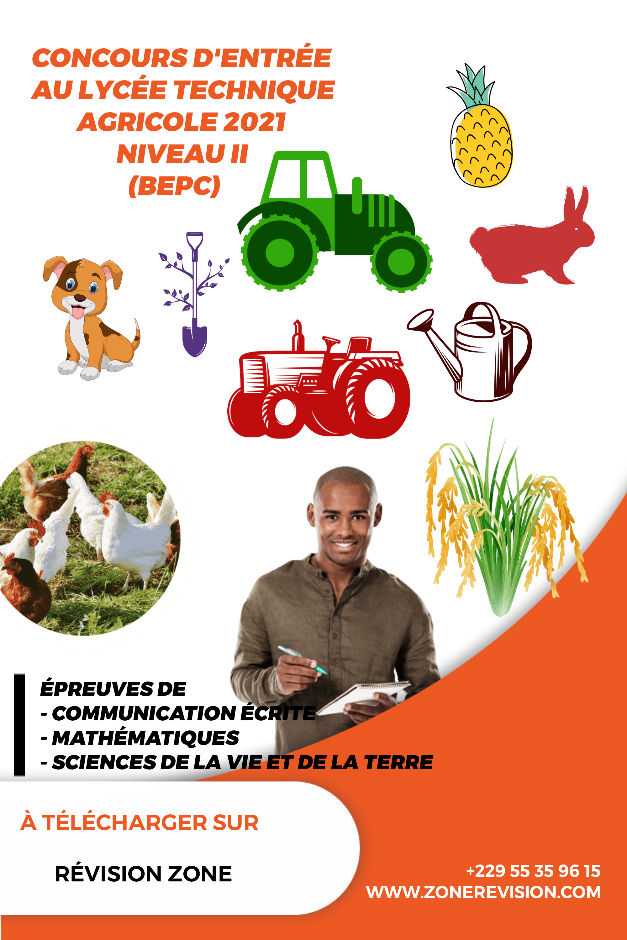 Aperçu de CONCOURS D'ENTRÉE AU LYCÉE TECHNIQUE AGRICOLE 2021  NIVEAU II (BEPC)