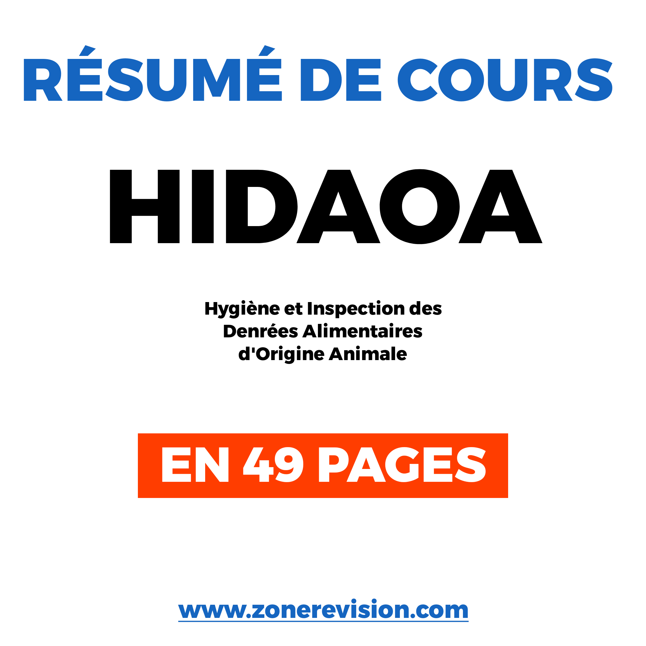 Aperçu de Résumé de cours HIDAOA  La fiche de révision parfaite
