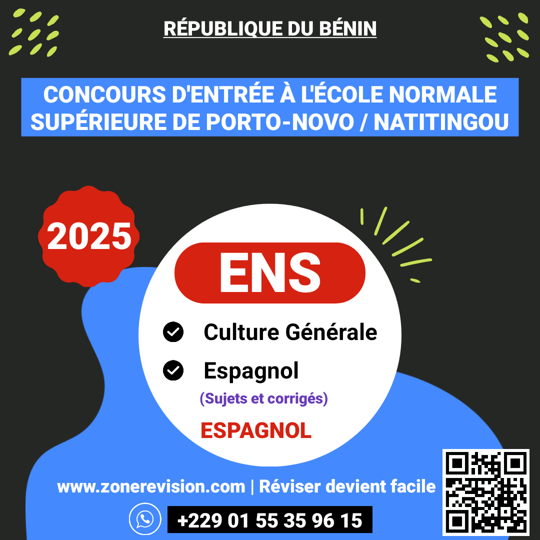 Aperçu de ‎Concours d'entrée ENS 2025 • Culture générale et Espagnol (Sujets et corrigés) • Option : Espagnol