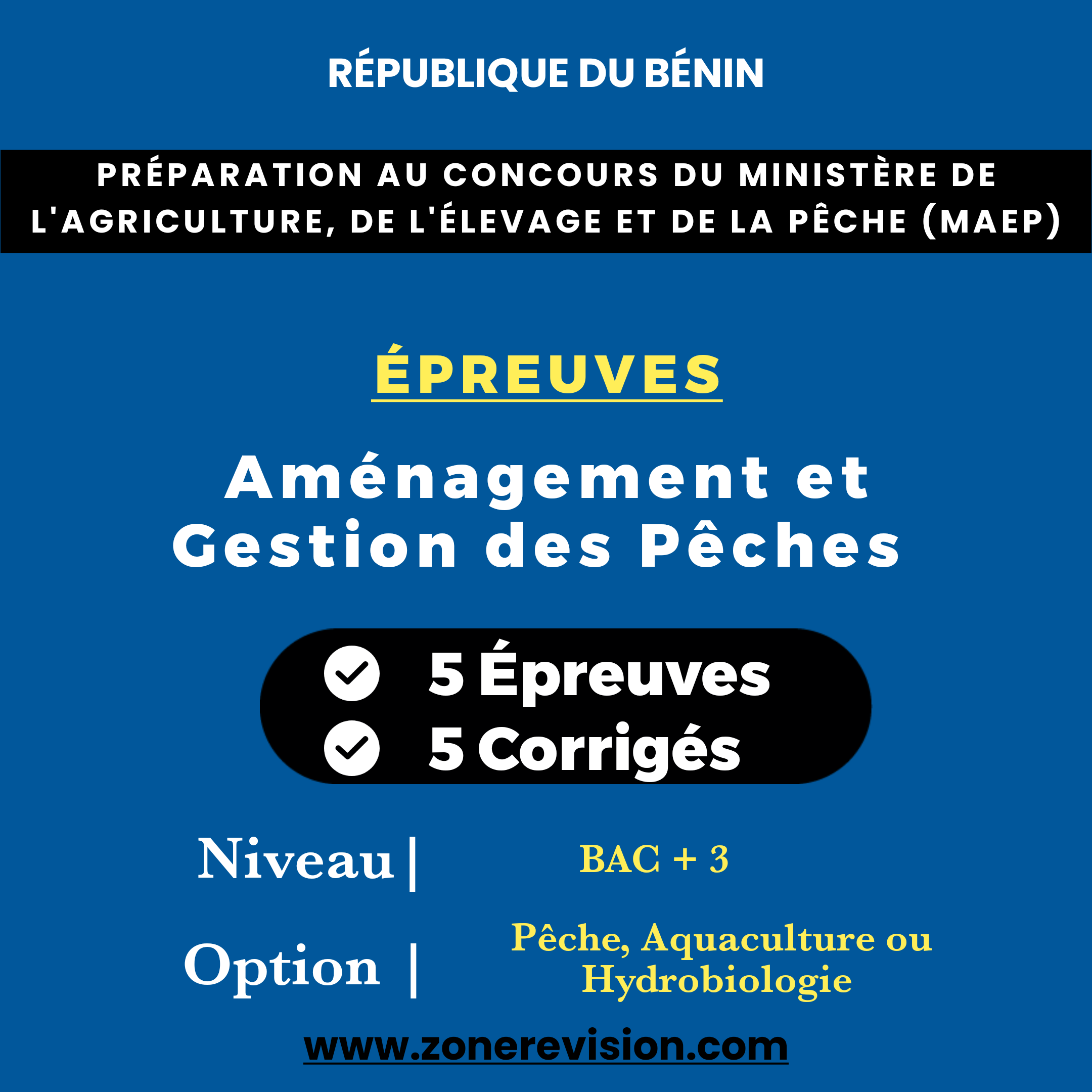 Aperçu de Préparation au concours du MAEP  Épreuves : Aménagement et Gestion des Pêches