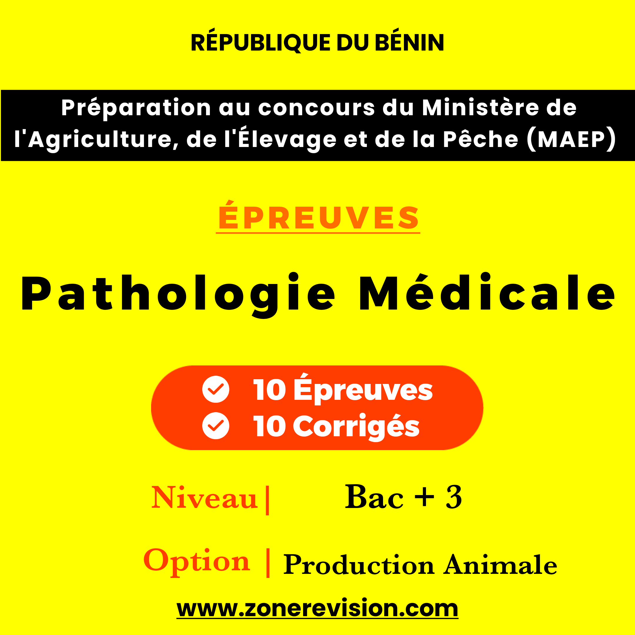 Aperçu de Préparation au concours du MAEP  Épreuves : Pathologie Médicale